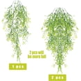 thumbnail image 2 of Sinhoon Hanging Plant Fake Hanging Artificial Plants Fake Hanging Plants for Outside Ivy Plant for Outdoor UV Resistant for Wall Indoor Hanging Baskets Wedding Garland Decor 2 Pack(Yellow), 2 of 6