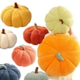 thumbnail image 2 of 18-35cm Kawaii Simulation Nordic Halloween Pumpkin Plush Toys Lovely Soft Plant Stuffed Doll Holidays Props Decor Throw Pillow, 2 of 5