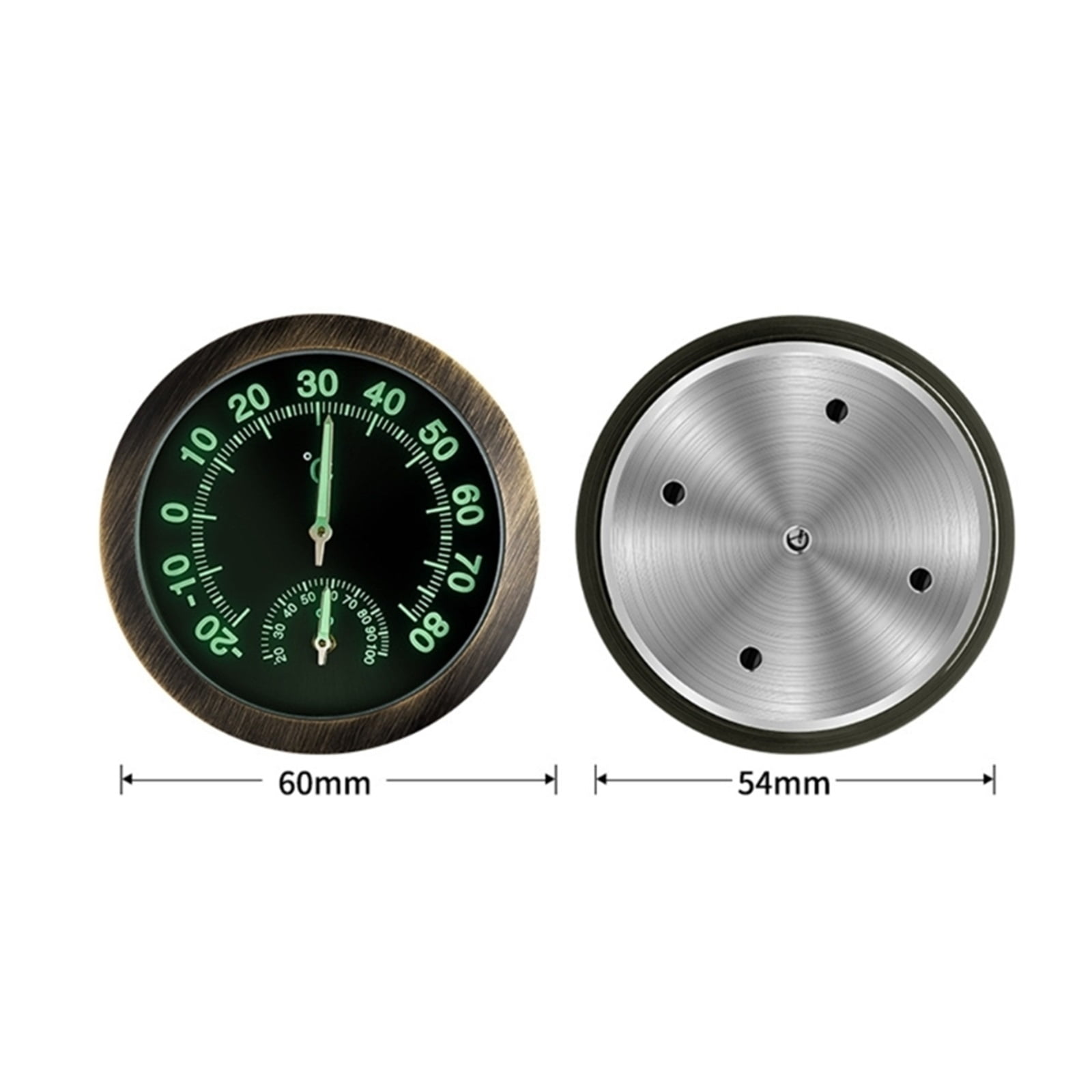 Portable Mini Noctilucent Car Hygrometer Precise Temperature & Humidity Readings High Accuracy ,Fast Response