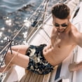 thumbnail image 2 of luoweisi Men's Beach Shorts Quick Dry Swim Trunks with Mesh Lining Jungle Elk M, 2 of 5