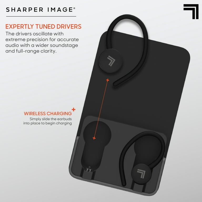Sharper Image Soundhaven Sport True Wireless Earbuds with Qi
