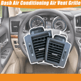 thumbnail image 4 of Air Conditioning Outlet A/C Dashboard Air Vent For Toyota Land Cruiser Lc200 2008-2015, Dash Air Conditioning Air Vent Grille, Dashboard Climate Control Air Vent Bezel Panel-black, 4 of 5