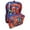 Blue-Red, variant on Spiderman, Ghost ahd Miles Morales Full Size 16 Inch Backpack with Detachable Lunch Box