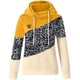 thumbnail image 3 of Sudaderas con capucha para mujer, suéter con cuello vuelto, informal, de manga larga, color block, sudaderas con capucha, suéteres, tops de otoño Fokelyi WRMH-1664-42, 3 of 5
