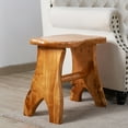 thumbnail image 3 of Greenage Rustic Cedar Roots A-Leg Stool, 20"x13"x18"H, 3 of 14