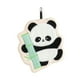 thumbnail image 2 of Toalla de manos Pandas | Vellón Engrosado Absorbente | Diseño de pandas de dibujos animados negros adorables | Material suave y respetuoso para la piel | Secado rápido | Colgable | 22x20cm, 2 of 6