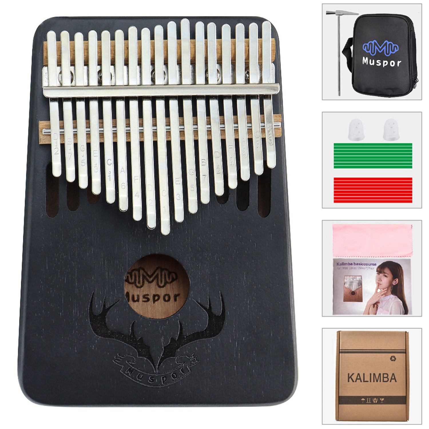 Unbrand Kalimba 17 Keys Thumb Piano Kit Kalimba 17 Keys Thumb Piano