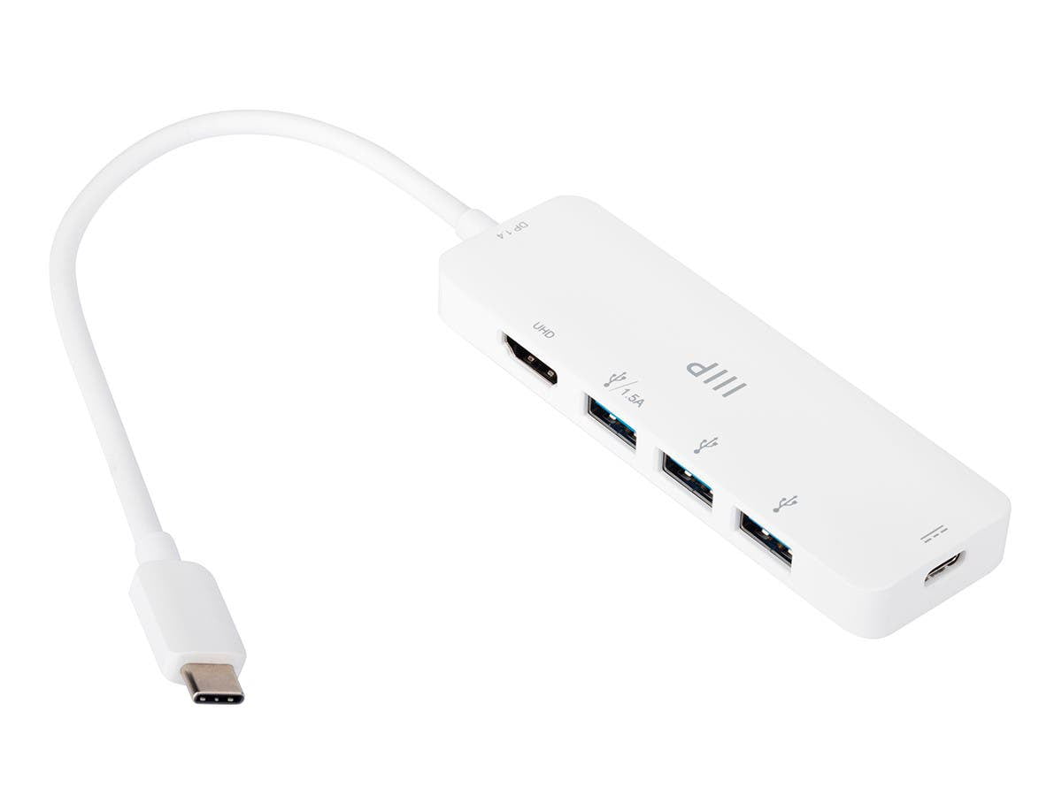 Monoprice 5-in-1 USB-C to HDMI and USB Hub (4K@60Hz) Fast Charge, 100W PD 3.0, Docking Station Dongle for MacBook Air Pro More - Walmart.com