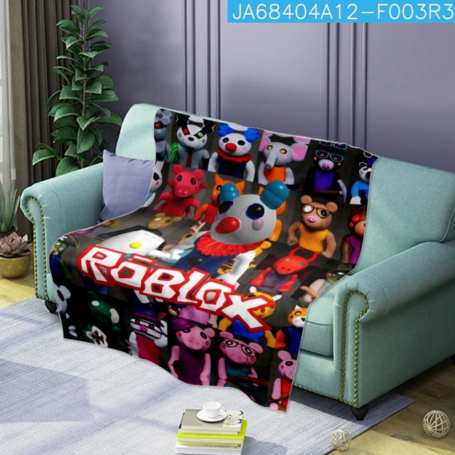 Nouvelle Couverture de Sieste Roblox Douce et Confortable en Flanelle Imprimée pour Dormir