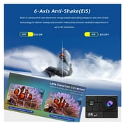 Action Sport Camera Ultra HD 4K/60fps EIS 24MP 2.0inch IPS Screen 170D Underwater 30M Go Waterproof Pro Helmet Video Cam
