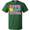 thumbnail image 3 of Inktastic Live Love and Softball T-Shirt, 3 of 5