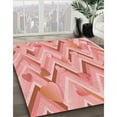 thumbnail image 2 of Ahgly Company Indoor Round Patterned Pastel Pink Area Rugs, 8' Round, 2 of 6