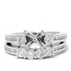 Pompeii 1 1/4ct Diamond Engagement Wedding Ring 14K White Gold Ring Set (G/H,I1)