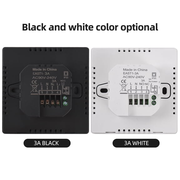 Smart Thermostat,3a Lcd Display Water Temperature Wall Temperature Lcd