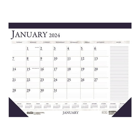 House of Doolittle - Desk pad calendar - desktop - 2024 - month to view - - dated( 4 pack