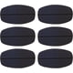 thumbnail image 1 of 6 piezas (negras) de almohadillas para correa de sujetador de silicona antideslizantes invisibles suaves almohadillas para correa de hombro de silicona para niñas, mujeres y damas, 1 of 5