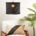 thumbnail image 4 of Natural Linen Stonewashed Fringe Lamp Shade, 4 of 4