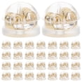 thumbnail image 1 of Shisuyan Earring Backs Golden 60Pcs 0.2X0.2in Silicone Copper Daily Use, 1 of 9