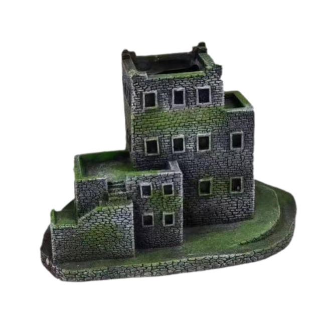 Adorno de torre de ciudad Soledad decoración de escritorio paisaje 15cmx11cmx10cm