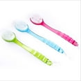 thumbnail image 1 of Bath Exfoliating Brush Body Massager Bodies Clean Accessories Skin Scrubber Bathing Accessory Long Handle Design Back Brushes Green, 1 of 8