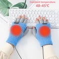 thumbnail image 4 of Guantes sin dedos Invierno Suave Portátil Cálculo Cálido Recargable Calefacción eléctrica desmontable Mittens Protector de mano Regalo Dark Grey Inevent HA011767-03, 4 of 7