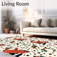 thumbnail image 2 of ODIKA 8'x10' Machine Washable Non-Slip Area Rug, Rustic Barnyard Motif Christmas Seasonal Accent Textile High Traffic Rug, Black, 614056, 2 of 7