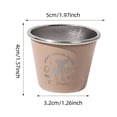 thumbnail image 2 of TIELUTT Verre à Shot de Camping Durable Réutilisable en Acier Inoxydable Tasse à Boire Extérieure pour Randonnée Sac à Dos Tasses en Bois pour Boire Ensemble Tasses à Café en Céramique avec Couvercles Petites Tasses à Café Ensemble Extérieur, 2 of 7