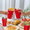thumbnail image 5 of JOLLY CHEF 150 Pack 16 oz Disposable Plastic Cups, Red Party Plastic Cups for Parties, Picnics and BBQ, 5 of 6
