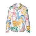 thumbnail image 3 of Sigee Zebra Colourful Print UPF50+ Men's Sun Protection Hoodie Shirt SPF UV Shirt Long Sleeve Fishing Outdoor Lightweight, S-3XL, 3 of 9