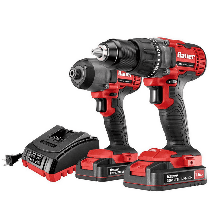 20V 2 Tool Cordless Drill and Impact Driver Kit with 2 1.5 Ah Batteries and Charger Walmart