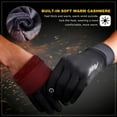 thumbnail image 5 of VEFSU Winter Gloves,Non slip Black Gloves,Ideal for Running Cycling Biking Hiking Driving Walking Typing Freezer Work Sports Soccer Shooting,Waterproof Gloves, 5 of 6