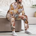 thumbnail image 7 of Lsque Colorful Seashells Pattern Long Sleeve Pajama Set for Men - Soft 2-Piece Sleepwear and Loungewear Set with Pockets, Comfy Nightwear-X-Large, 7 of 7