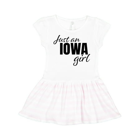 

Inktastic Just an Iowa Girl Born and Raised Gift Toddler Girl Dress