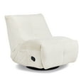 thumbnail image 3 of Rearden 35.5" Swivel Glider Manual Recliner Gaming Lounge Chair Pearl White, 3 of 11