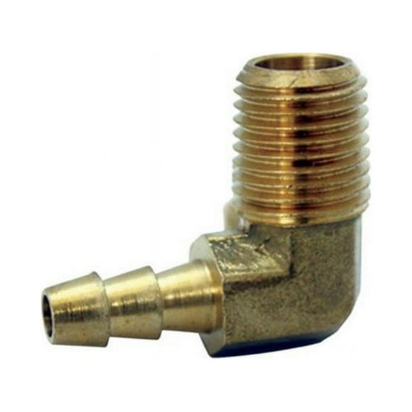 JMF 4504676 0.31 in. Hose Barb 90 Degree Elbow in Lead Free Yellow Brass - pack of 5