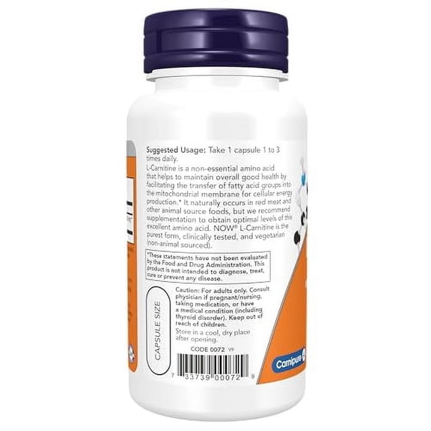 l carnitina olor a pescado L-Carnitina 3000 mg - XXL Botella con 180 Cápsulas de Alta Dosis - Aumento  de Energía y Resistencia - L-Carnitina Tartrato Puro