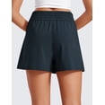 thumbnail image 2 of CRZ YOGA Relaxed Casual Shorts for Women 3" High Waisted for Lounge Athletic pants with Pockets, 2 of 4