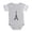 Heather Gray, variant on CafePress - EIFFEL TOWER - Cute Infant Baby Football Bodysuit