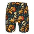 thumbnail image 4 of Kdxio Halloween Skull Pattern Mens Casual Shorts - Drawstring Summer Beach Sports Shorts for Men, 4 of 9