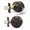 Oil Rubbed Bronze-2, variant on Oil Rubbed Bronze Round Double Cylinder Deadbolt Lock, 4 Pack
