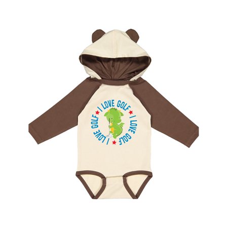 

Inktastic Golfing I Love Golf Outfit Gift Baby Boy or Baby Girl Long Sleeve Bodysuit