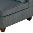 thumbnail image 2 of 37 Inches Fabric Upholstered Wooden Corner Wedge, Gray, 2 of 2
