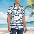 thumbnail image 5 of Balery Retro Coconut Tree Print Men's Hawaiian Shirts Short Sleeve Beach Shirt Relaxed Fit Vacation Button Down Shirts-Medium, 5 of 9
