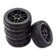 thumbnail image 2 of 4x Neumáticos de goma Accesorio 12 mm Rueda hexagonal Neumático Neumático 66 mm Reemplazo, Ruedas de automóvil Llanta para 1:10 RC Modelo de automóvil Hugo neumáticos de coche rc, 2 of 8