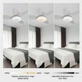 thumbnail image 5 of Ceiling Fans with Lights, 52 Inch Low Profile Ceiling Fan with Remote/App Control, Flush Mount, DC Reversible Motor, Dimmable LED for Bedroom,Indoor/Outdoor Use, 5 of 10