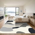 thumbnail image 3 of ODIKA 6'x9' Machine Washable Non-Slip Area Rug, Abstract Beige High Traffic Rug, Beige, 1058599, 3 of 7