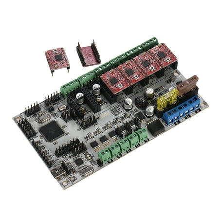 Kit Rev Drive - Rumba Plus 3D Printer Kits Motherboard Controller Board with 6pcs Red A4988 Stepper Motor Drive