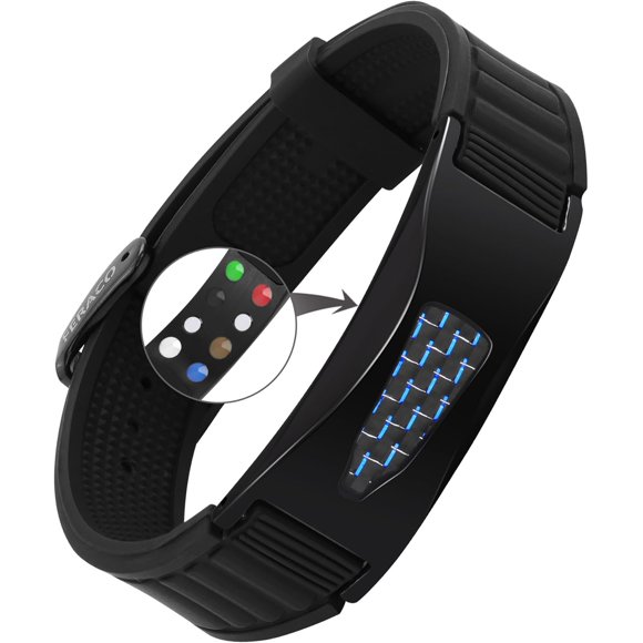 Silicone Power Balance Bracelets for Men Women, 7 in 1 Magnetic Sports Bracelets with Powerful Magnets, Waterproof & Adjustable Health Wristband