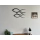 thumbnail image 5 of Animlas Metal Wall Art Works - Familia de peces, decoración de pared de metal, decoración para el hogar, oficina, dormitorio, sala de estar (7,5 pulgadas de ancho x 12 pulgadas de alto / 30 x 18,5 cm), 5 of 5