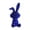 Blue, variant on Flocked Sitting Bunny Ornament 7 Inch Creative Soft Decoration Luxury Home Decor Living Room Entryway Tv Stand Display Elegant Gift for Home Lovers, Flocked Sitting Rabbit Figurine *1